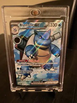 Pokemon TCG Blastoise ex 184/165 SV Scarlet & Violet 151 Holo UR EN 330 HP - Image 3
