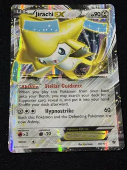 2013 Pokemon TCG Jirachi-EX Plasma Blast 60/101 Holo Rare EX LP - Image 1