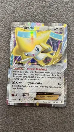 Pokemon Jirachi EX TCG Card 60/101 Black White Plasma Blast - Image 1