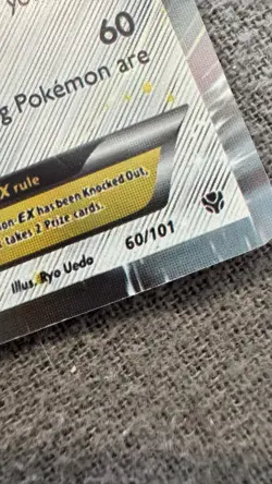 Pokemon Jirachi EX TCG Card 60/101 Black White Plasma Blast - Image 2