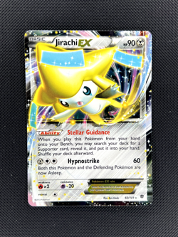 Jirachi EX 60/101 Ultra Rare B&W Plasma Blast Pokemon Card NM - Image 1