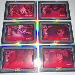 Topps 2025 Finest X-Men '97 - Sentinel scan 6 Card Lot Cyclops - Beast - Storm - Image 1
