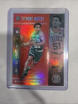 2019 Panini Illusions Rookies Trophy Collection Ruby #'d /199 Tremont Waters - Image 1