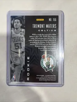 2019 Panini Illusions Rookies Trophy Collection Ruby #'d /199 Tremont Waters - Image 2