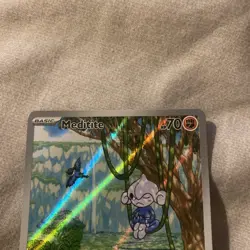 Meditite Stellar Crown Pokemon TCG Card Illustration 153/142 - Image 3