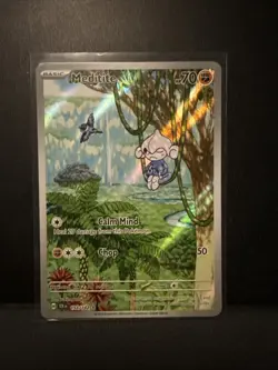 Meditite Stellar Crown Pokemon TCG Card Illustration 153/142 - Image 1