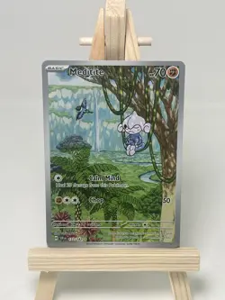 Meditite 153/142 Stellar Crown Full Art Ultra Rare IR Pokemon TCG Card - Image 1