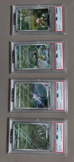 Pokemon Chinese Exclusive Gem Vol.2 CBB2C PSA 10 FULL Sequential Set Eeveelution - Image 1