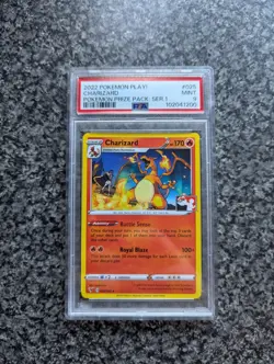 Pokemon Card PSA 9 Charizard Prize Pack Series 1 One Play Promo VIV 025/185 2022 - Image 1