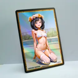 SELENE Waifu Anime Card LIMITED 1/1 Custom TCG Holo Goddess Story ACG T09756 - Image 2
