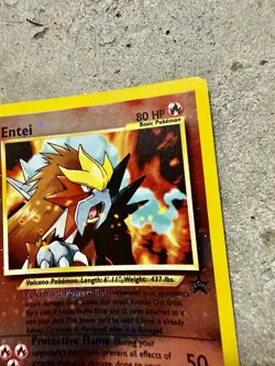 Pokemon Entei #34 Black Star Promo Reverse Holo Card WOTC 2001 Movie Promo - Image 5