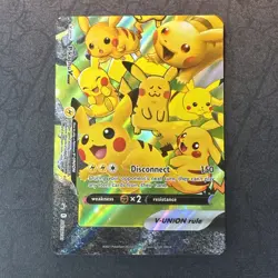 Pikachu V-Union SWSH141 Sword & Shield Black Star Promo Cards Holo Pokemon - Image 1