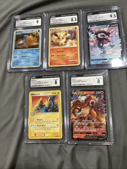Lot of 5 CGC Graded Pokemon cards 8’s And 9’s - Image 1