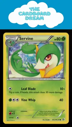 Servine Legendary Treasures: Radiant Collection #RC2/RC25 Common Pokemon Card - Image 1