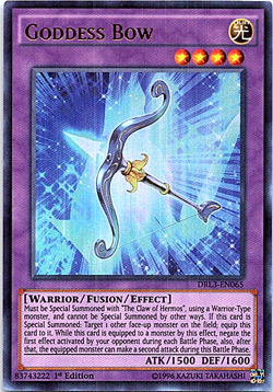 Goddess Bow DRL3-EN065 Yu-Gi-Oh! Card Light Play 1st Edition - Image 1