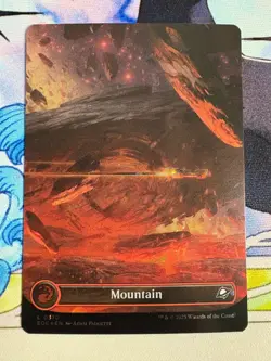 2025 MTG Edge Of Eternities Mountain Galaxy Foil #370 - Image 1