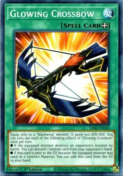 Glowing Crossbow LDS2-EN045 Yu-Gi-Oh! Card 1st Edition NM - Image 1