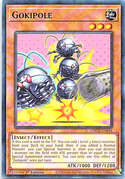 Gokipole GRCR-EN044 Yu-Gi-Oh! Card Near Mint 1st Edition - Image 1