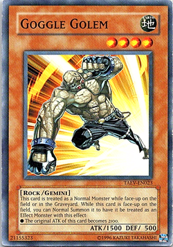 Goggle Golem TAEV-EN023 Yu-Gi-Oh! Card Light Play Unlimited - Image 1