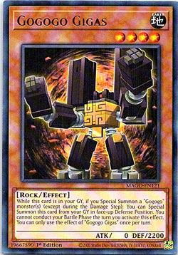 Gogogo Gigas MAGO-EN121 Yu-Gi-Oh! Card Light Play 1st Edition - Image 1