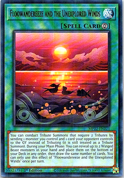 Floowandreeze And The Unexplored Winds MP22-EN221 Yu-Gi-Oh Card NM 1st Edition - Image 1