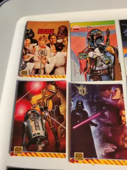 Lot 20 Vintage Star Wars Topps Trading Cards Various Runs-Series Nice Assortment - Image 2