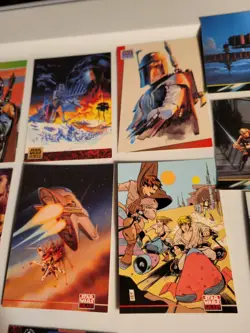 Lot 20 Vintage Star Wars Topps Trading Cards Various Runs-Series Nice Assortment - Image 3