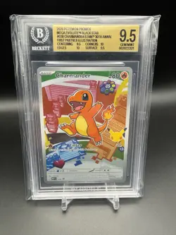 Pokemon TCG Charmander Promo Holo BGS 9.5 Gem Mint Black Star 038 1st Partners - Image 1