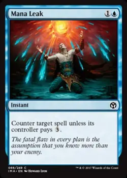 4x Mana Leak NM-Mint, English Iconic Masters MTG Magic - Image 1