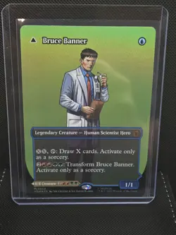 Bruce Banner #0359 Borderless MTG Marvel Super Heroes Foil EN Mythic NM - Image 1