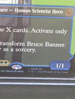 Bruce Banner #0359 Borderless MTG Marvel Super Heroes Foil EN Mythic NM - Image 3