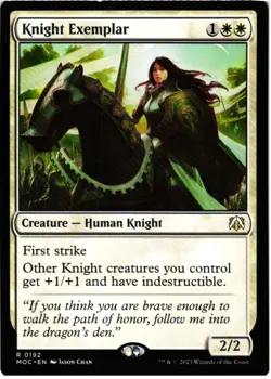Knight Exemplar 192 R Commander: March of the Machine NM MTG - Image 1