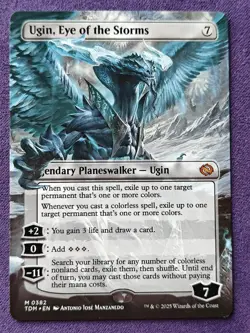 Ugin, Eye of the Storms (Borderless) - Tarkir: Dragonstorm (TDM)M 0382 MTG NM - Image 1