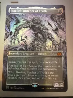 Kozilek, Butcher of Truth (Borderless) Double Masters 2022 Foil - Image 1