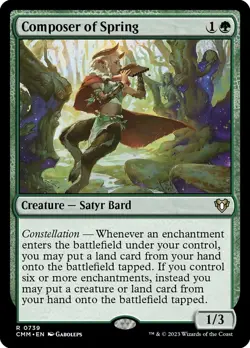 MTG Composer of Spring ** Commander Masters ** English - Image 1