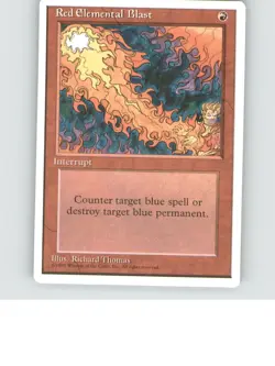 Red Elemental Blast Common Fourth Edition Lightly played b3-918 - Image 1