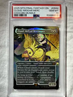 2025 Cloud Midgar Mercenary (Borderless) (Chocobo Track Foil) Final Fantasy Foil - Image 1
