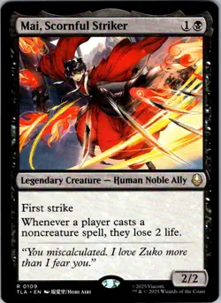 Mai, Scornful Striker 109 Avatar: The Last Airbender Magic: The Gathering NM - Image 1