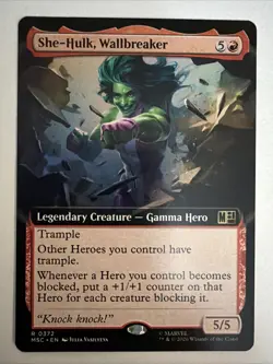 She-Hulk, Wallbreaker (Extended Art) 372 Commander: Marvel Super Heroes NM - Image 1