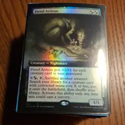 1x Fiend Artisan ~ Extended Art - Foil NM, English Ikoria - Image 1