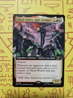 Black Widow, Agile Avenger (Extended Art) Commander: Marvel Super Heroes Regular - Image 1