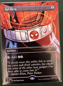 Sol Ring - 1993 - NM - Secret Lair Drop Series Spider-Man SLD MTG Borderless - Image 1