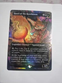 Hazel of the Rootbloom (Borderless) (Raised Foil) - Commander: Bloomburrow (BLC) - Image 1