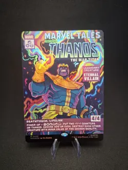 Magic: The Gathering Thanos, The Mad Titan MSH-400 Borderless Classic Comic NM - Image 2