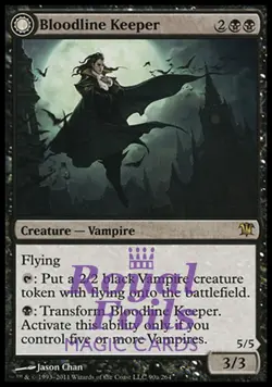 Bloodline Keeper / Lord of Lineage 1x FOIL ISD MTG Innistrad Rare VF black - Image 1