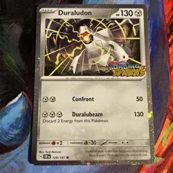 Duraludon 129/191 Surging Sparks Stamped Promo Cosmos Holo Near Mint - Image 1