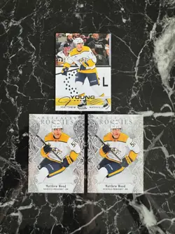 (3) Matthew Wood 2025-26 Upper Deck Young Guns / UD Artifacts #999 Rookie Card - Image 1