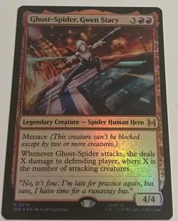 Magic The Gathering: Spiderman- Ghost Spider, Gwen Stacy 0014 Foil - Image 1