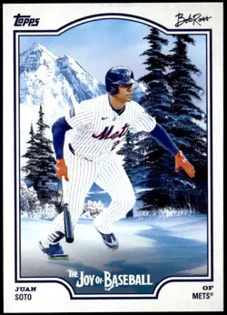 2025 Topps x Bob Ross: The Joy of Baseball #1 Juan Soto - Image 1