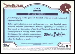 2025 Topps x Bob Ross: The Joy of Baseball #1 Juan Soto - Image 2